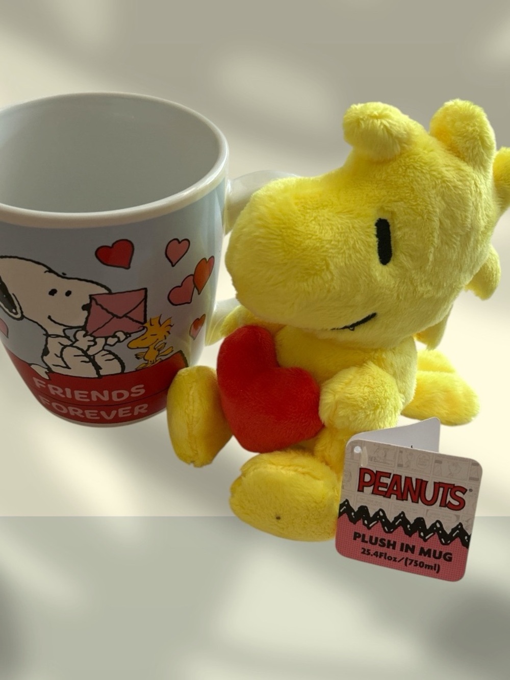 NWT Peanuts Snoopy Woodstock Friends Forever Mug & Plush Set Ruz